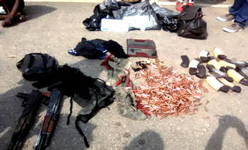 Warrant Officer arrested with huge  cache of arms