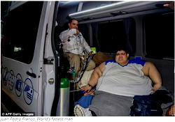 Meet world’s fattest man as he struggles to walk