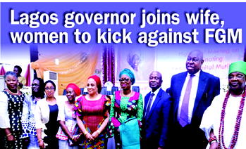 Lagos governor joins wife, women to kick against FGM