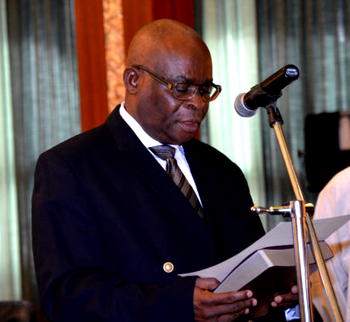 Buhari swears in Onnoghen as Acting CJN, tasks judiciary on corruption