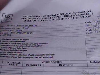 APC omitted from INEC results sheet in Zamfara