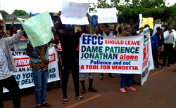 EFCC probe: Pro-Jonathan protest rocks Enugu