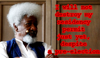 RED CARD, GREEN CARD – Notes Towards The Management Of Hysteria By Wole Soyinka
