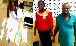 Police arrest 2 over production of fake number plates