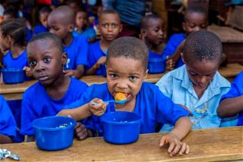 FG school feeding: Oyo pupil weeps over food shortfall