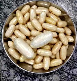 Smuggler excretes 45 cocaine wraps