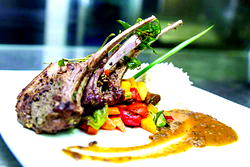 Grilled lamb chops for Xmas