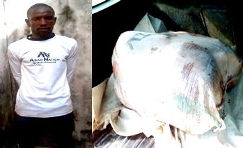 Man butchers co-worker, bags him, dumps bag in bush