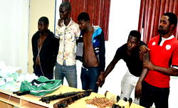 Rivers re-run: Police parade suspected snatchers of election materials