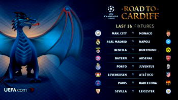 Champions League last-16 draw