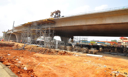 Abule Egba Flyover in Lagos, 70 percent completed