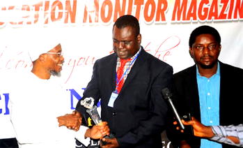 Photos: Aregbesola receives award as Nigeria’s Governor of the year in Education