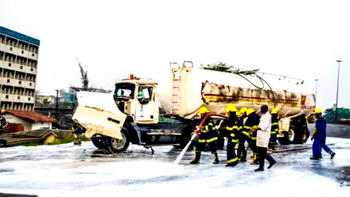Danger averted in Lagos as PMS-laden tanker spills content