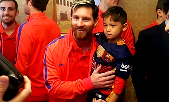 Messi meets Afghan boy who became viral star