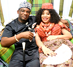 Monalisa Chinda steps out with hubby at Delightsome runway event
