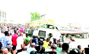 How hawkers, motorists escaped death as train crushed truck