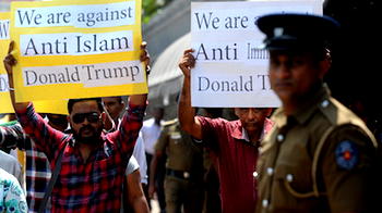 Photos: Protests trail Trump’s inauguration