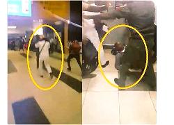 Video: Arik manager allegedly fights passengers at Lagos airport
