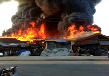 Fire destroys Sokoto old market