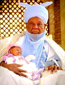 85 year old Emir of Daura welcomes baby girl