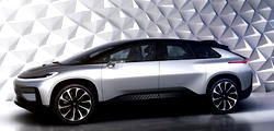 Faraday unveils electric vehicle in Las Vegas