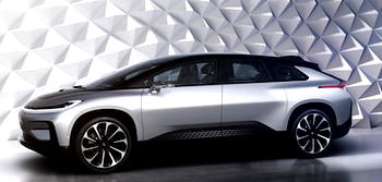 Faraday unveils electric vehicle in Las Vegas