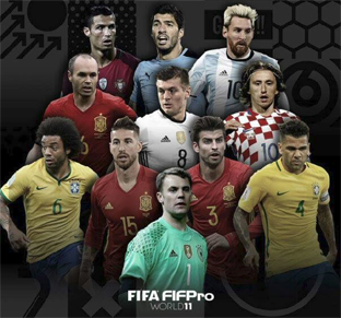 Real Madrid, Barca Dominate FIFPro World XI - Vanguard News