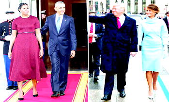 Battle of the inauguration dresses: The FLOTUS, the ex-FLOTUS and  the POTUS that was not to be