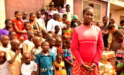 Omisore donates relief materials to hospital patients, orphanage homes