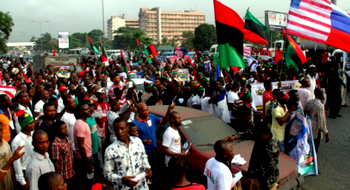 IPOB members with leaflets saying ‘No Election in Anambra’ arrested