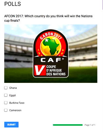 AFCON 2017: Which country do you think will win the Nations cup  finals?