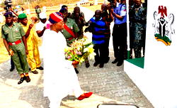 Photos: Gov. Aregbesola at 2017 Armed Forces Remembrance Day