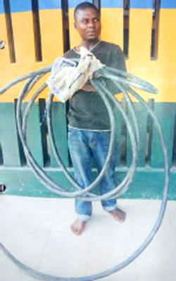 My wife, baby in hospital, says carpenter accused of stealing cables