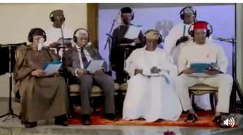Gowon, Obasanjo, Shonekan, Ekwueme, others form choir, sing for greater Nigeria