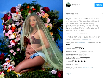 Beyonce flaunt  pictures of her newborn twins