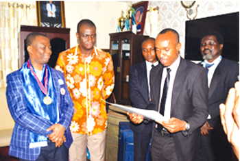 African youths honour Olukoya, Enakhena