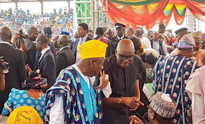 Fayose among the Who’s who at Akeredolu’s swearing-in ceremony
