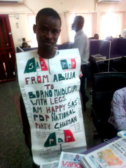 Man treks from Abuja to Maiduguri in support of Sheriff