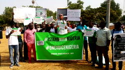 Video: #iStandWithNigeria protest records thousands in the streets