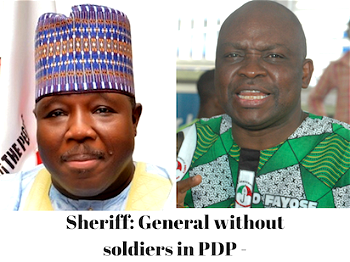 Respect yourself, respect PDP, respect Nigeria; Ali Modu Sheriff tells Fayose