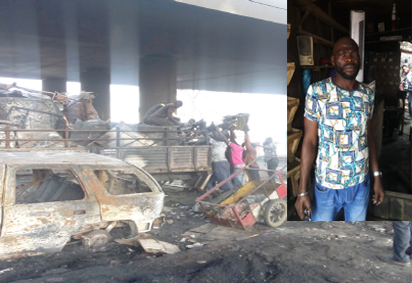Coconut tanker fire: Scavengers take over area