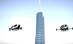 Drone Taxi  will start carrying people in  July