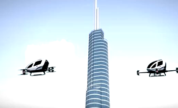 Drone Taxi  will start carrying people in  July