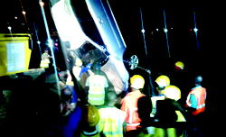 Car plunges into Lagos lagoon, one dies