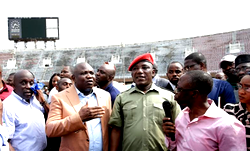 Photos: Gov. Ambode, Sport Minister Dalung inspect National Stadium, Surulere, Lagos