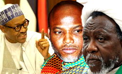Buhari, Nnamdi Kanu and Ibrahim El Zakzaky