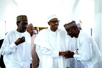 Magu, DSS boss meet Buhari at Aso Villa