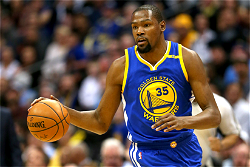 NBA: Durant joins absent Warriors stars with sore ribs
