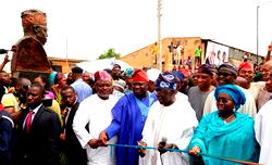Tinubu at 65, commissions projects, says Ambode has made him proud