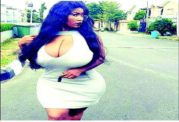 Boobsful Lagos socialite, Roman Goddess finally ties the knot